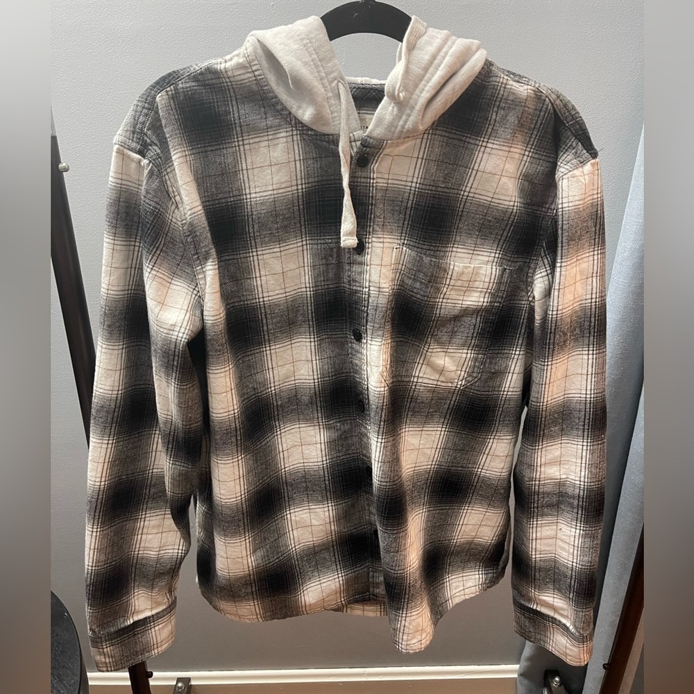 Aeropostale Black and White Checkered Hoodie